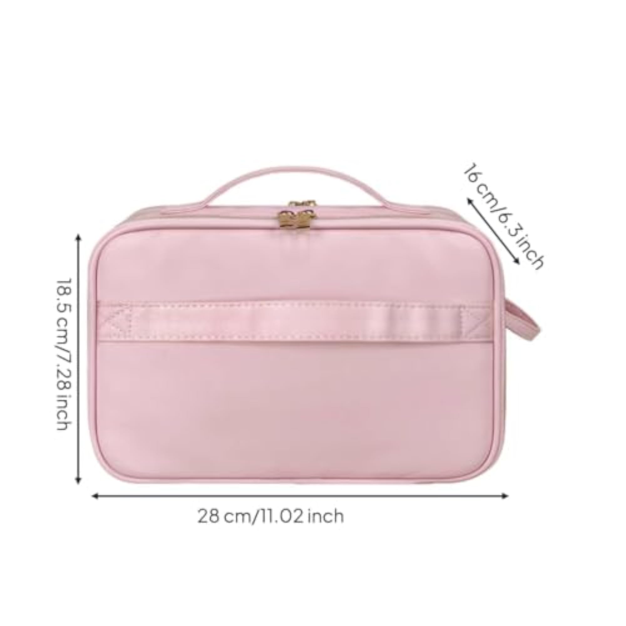 Multi-Compartment Toiletry Bag with Transparent Pouch